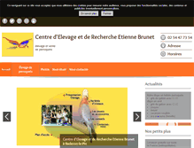 Tablet Screenshot of centre-elevage-recherche.com